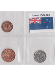 NUOVA ZELANDA 3 monete Q/Fdc Serietta